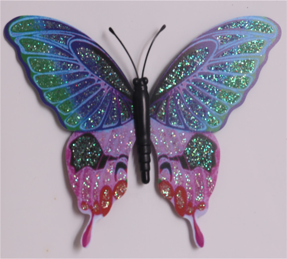 colorful butterfly design metal stake garden decoration kl-170903
