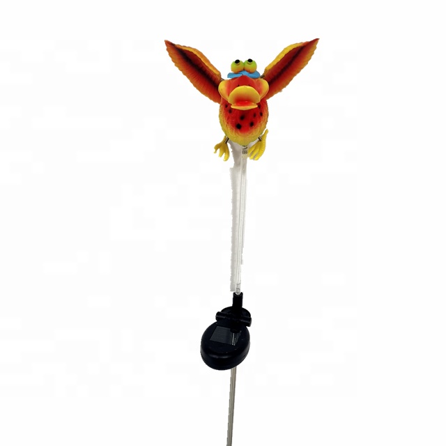 Osgoodway New Products ECO Plastic Garden Solar stake Light Toucan animal Garden Ornament for yard decorations