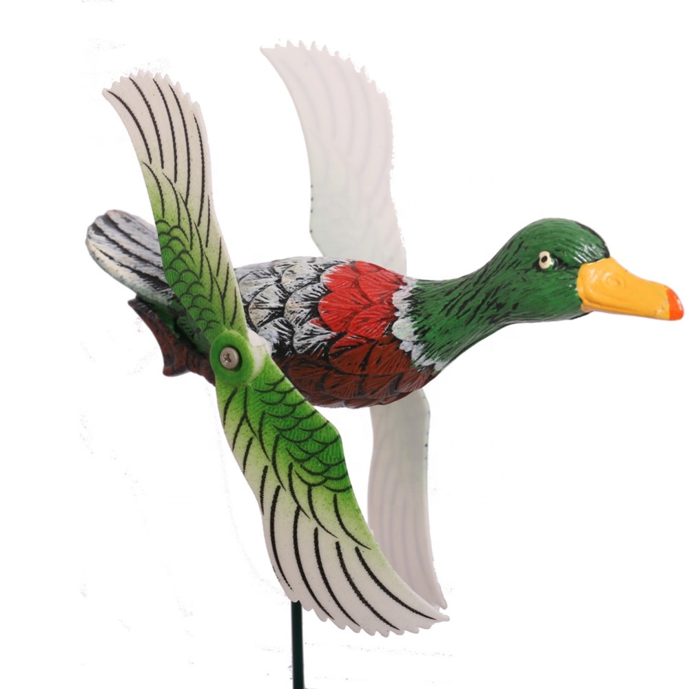 Osgoodway8 KM_16170008 Good performance Low Price Plastic Garden ornaments Duck wind spinner picks