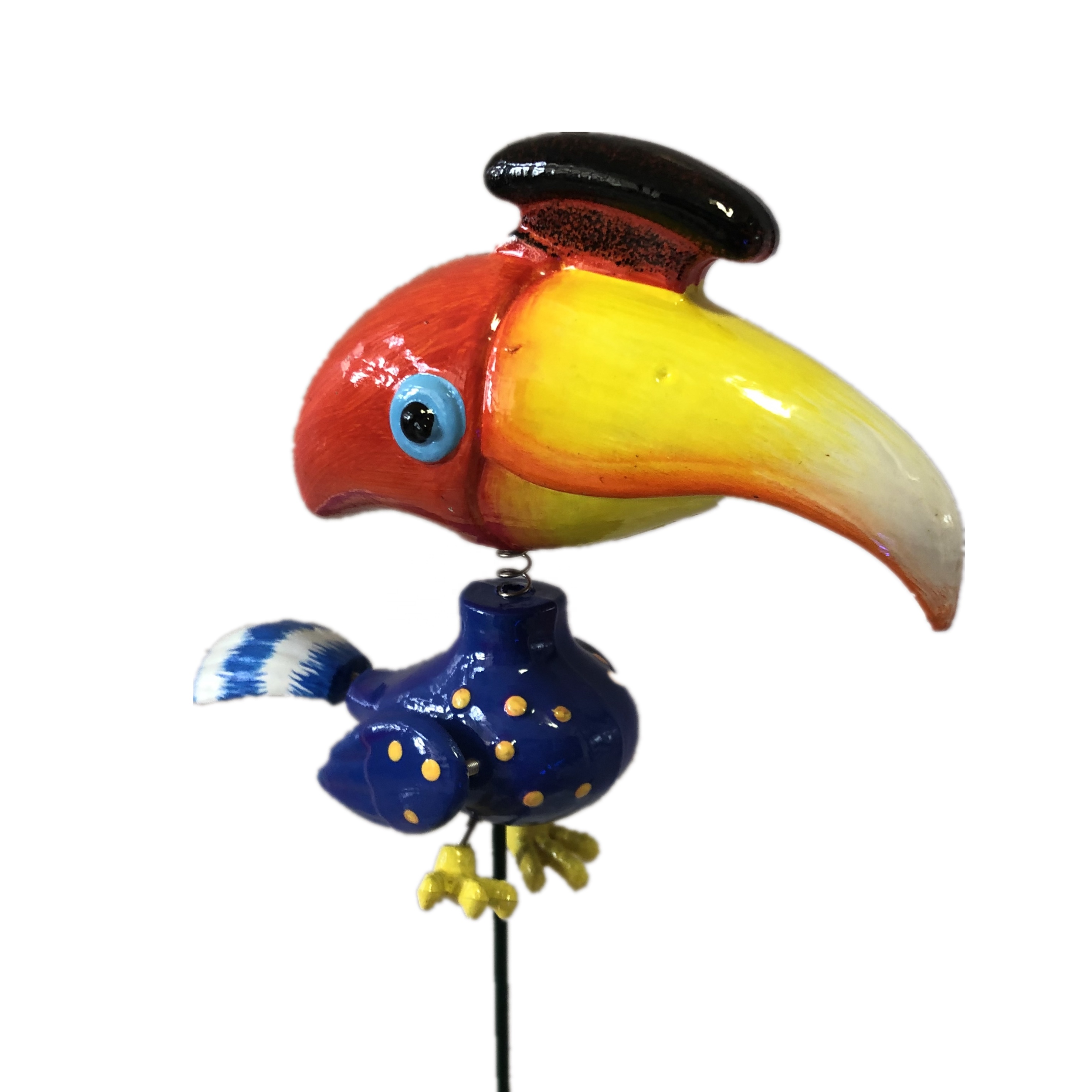 Osgoodway 2020 Hot Selling Newest Plastic Toucan Garden Decor Flying Bird Garden Ornament for Multi Birds