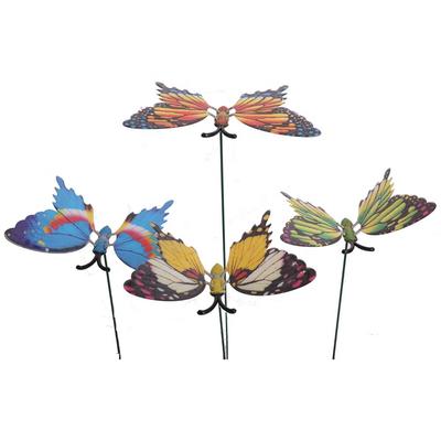 Osgoodway8 KM_151710002 Factory Outlet Hot Sales Home Decoration pieces Plastic Garden Butterfly Stakes