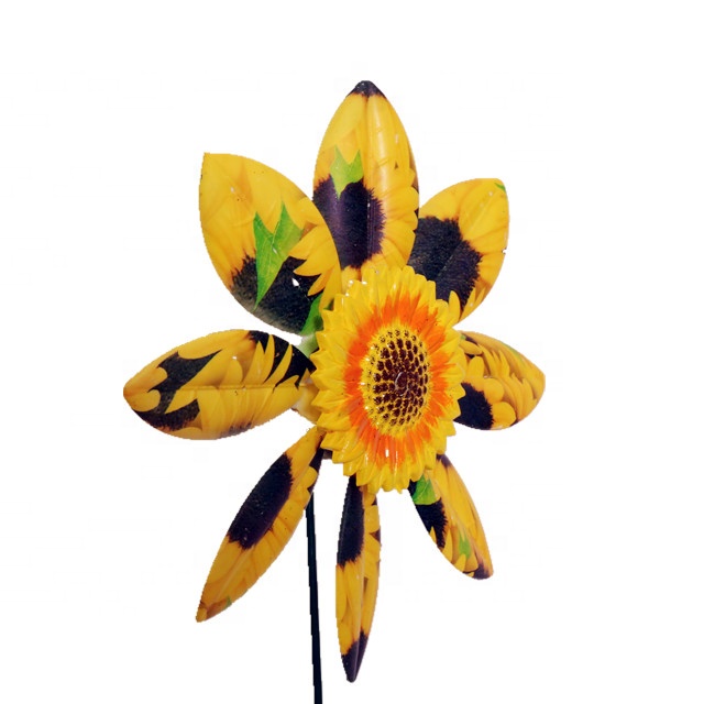 Osgoodway Newest design Garden Ornament sunflower Plastic flower fashion decor model flower fun toy for Garden decoration