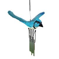 .Osgoodway China Wholesale Lifelike aeolian bells flying Bird Plastic garden ornament metal for yard decor
