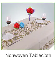 Eco-friendly Disposable PP Spunbond NonWoven Fabric Pre-cut Non Woven popular Tablecloth