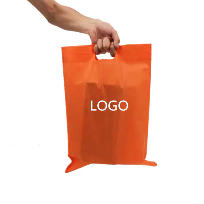 Customized logo color pp spunbond nonwoven fabric commercial vest bag
