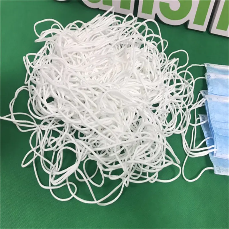Ready to Ship Great Quantity Stock 2-3mm Elastic Earloop For Face Mask