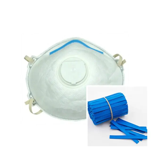 PP or PE Hygiene disposable material of plastic nose wire with single iron