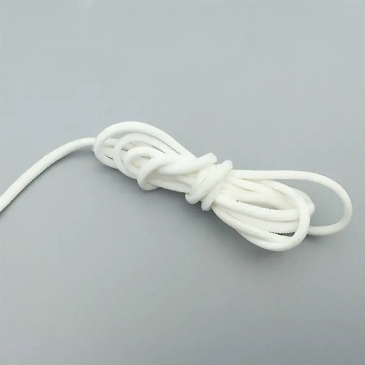 High-quality Elastic earloop Elastic ear band 3mm/5mm Ear Tie Factory