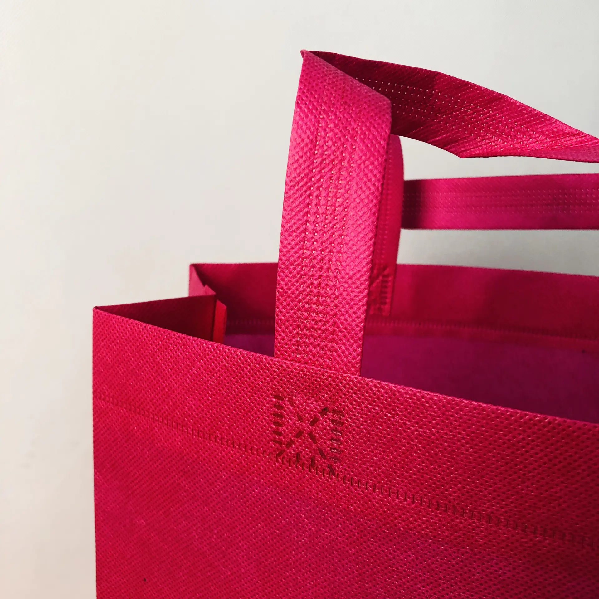 High quality customized logo portablepp spunbond nonwoven fabric shopping bag