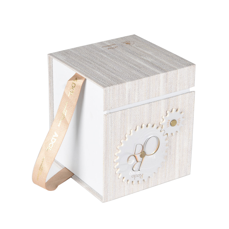 Magnetic Folding Custom Printed Cardboard Paper Packaging Gift Paper Box with Ribbon Closure
