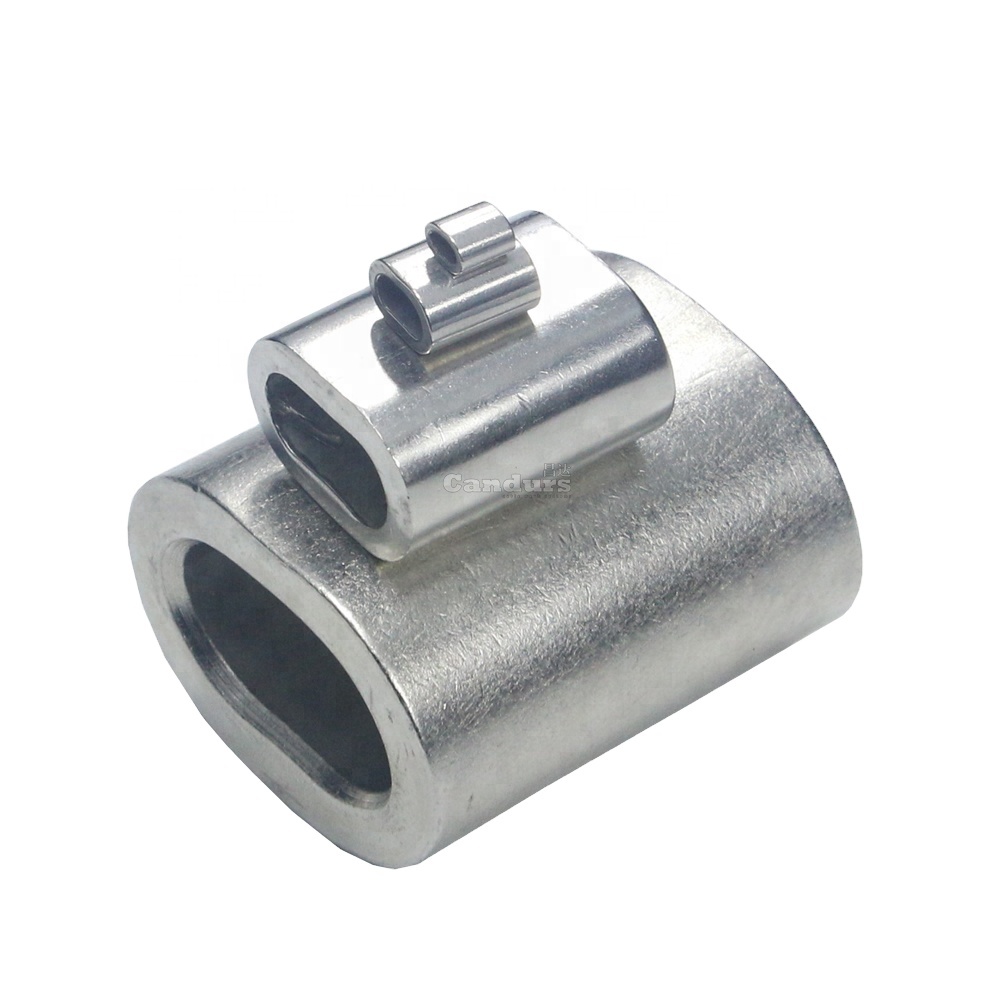 316l Oval Seamless Stainless Steel Cable Crimping Sleeve Wire Rope