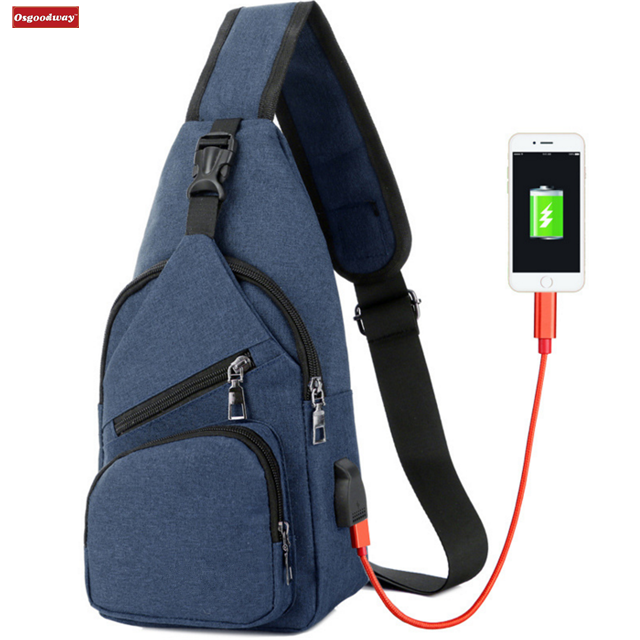 Osgoodway New Products Fashion Durable High Quality Men Crossbody Shoulder Bag for Travel Sports