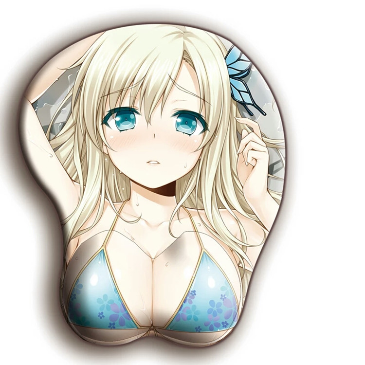 Tigerwingspad best gift sexy girl silicon gel 3d custom boob mouse pad for gaming