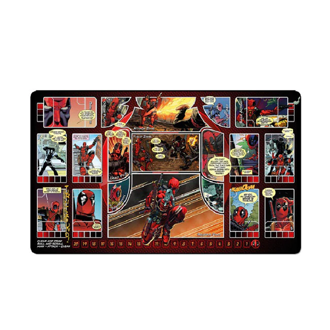 Tigwewings new fashion card game play mat, rubber mat with custom printing