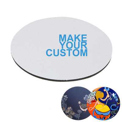 Wholesale blank round custom heat transfer 3mm thickness sublimation mouse pad