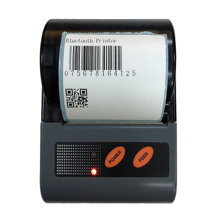 Mini 58mm Thermal Receipt Printer Portable Label Barcode Bluetooth Printer Support Android iOS & Window printing