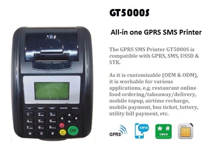 Restaurant Food Order Device Online Food Ordering Thermal GPRS GSM SMS Printer