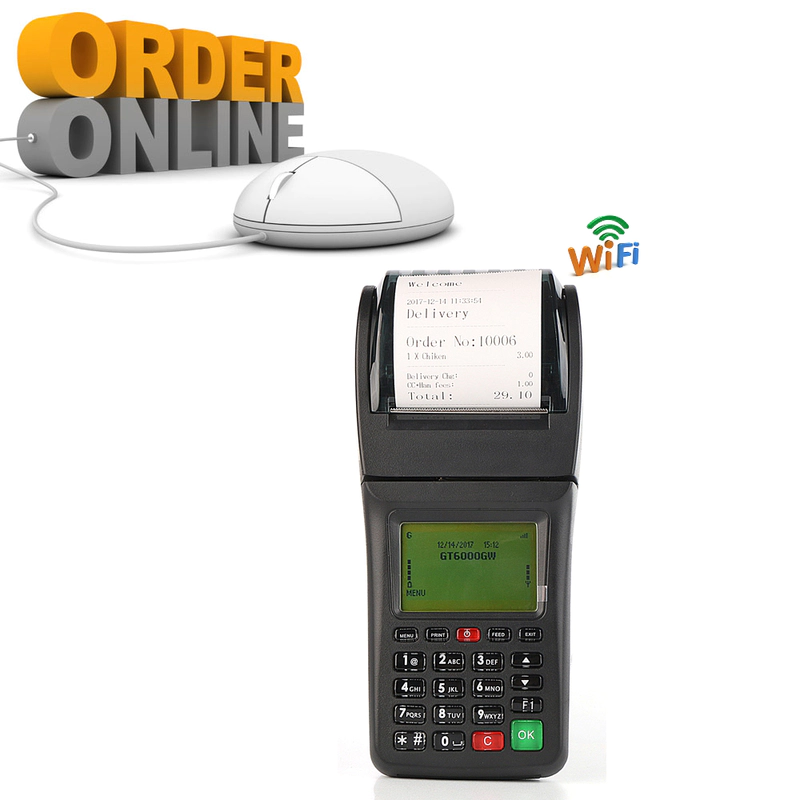 Handheld Mobile WIFI GPRS Online Order Printer Portable Wireless Ticket Printer For Bus Lottery Parking