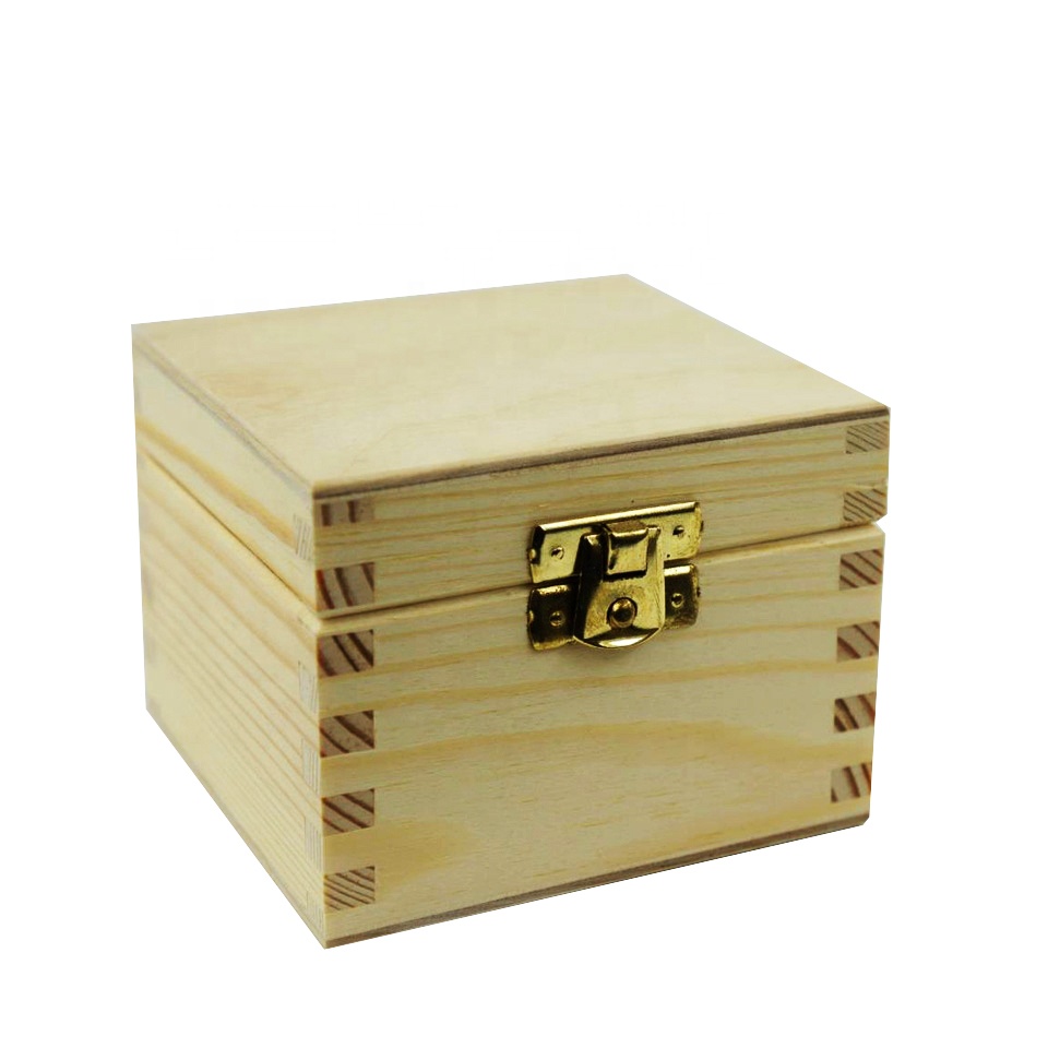 ODM custom made luxury jewelry wooden box with small lock
