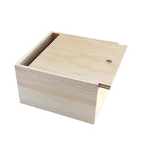 Luxury storage custom engraved natural gift sliding lid wooden box
