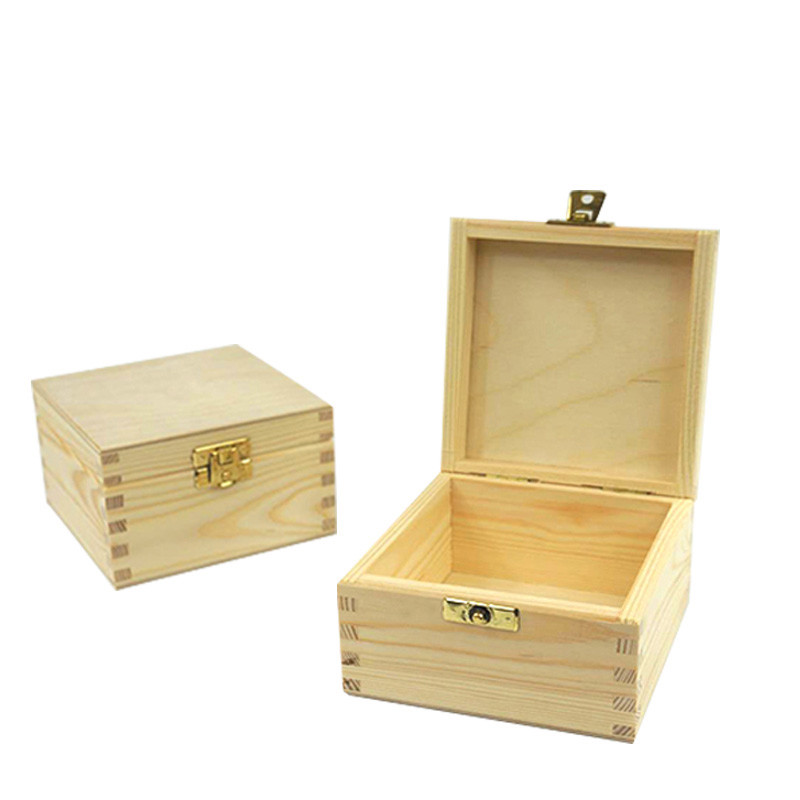 High quality useful perfume gift packaging wooden box with lock