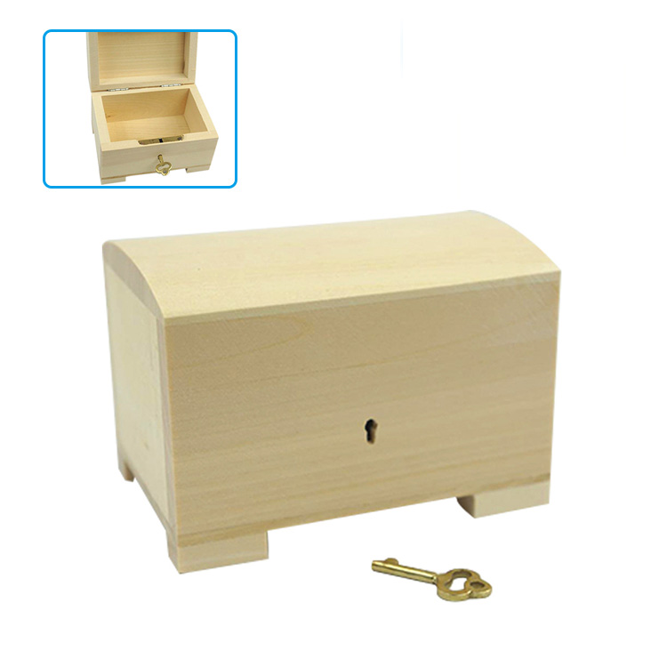 Custom creative useful empty bulk wooden Gift boxes with lock