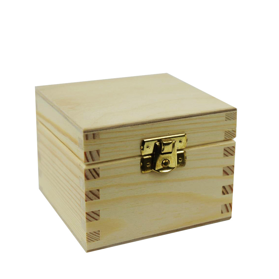 Wholesale luxury useful style custom wooden gift box with lock
