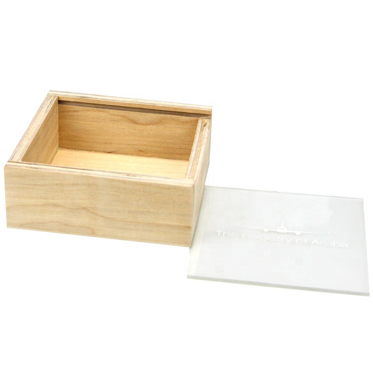 carved custom wooden gift box with sliding top small wooden trinket & favour boxes