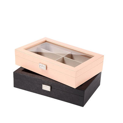 Fashionable custom unfinished simple useful wood tie gift storage boxes