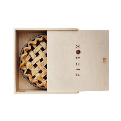 wholesale natural customized food grade light weight wooden pie boxes