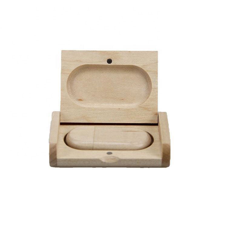 Best industrial wooden box with flash usb drive