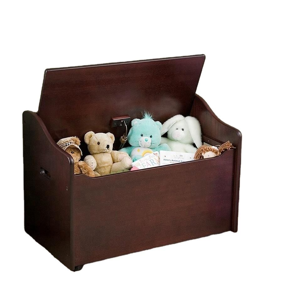 Wholesale eco-friend storage unfinished wood toy box