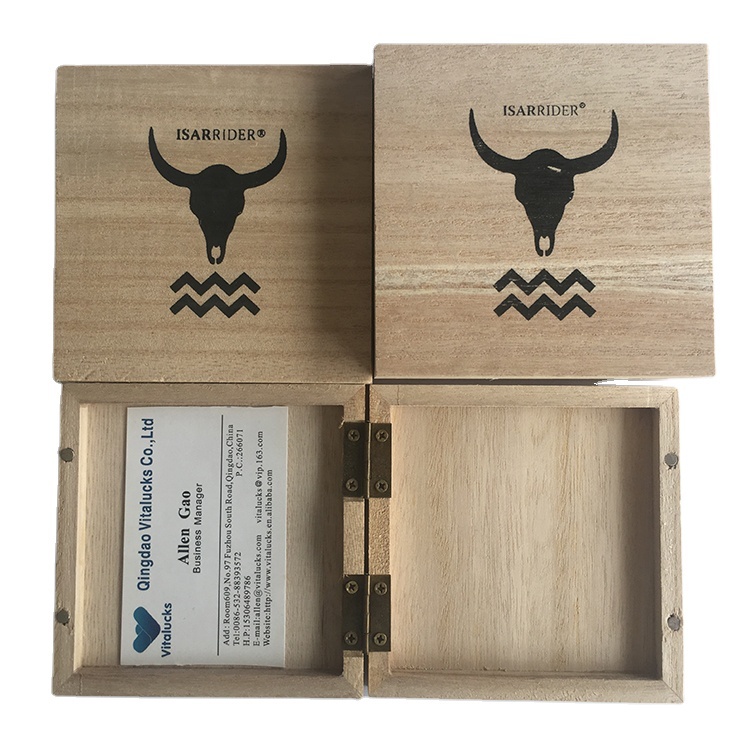 Custom unfinished simple useful wooden gift box large for packaging