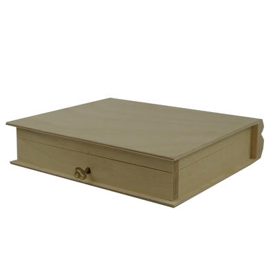 Hot sale Customized fancy custom wood book shape storage box wooden book box