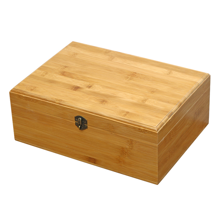 Wholesale eco-friendly bamboo rectangle wooden storage box 13x9x5cm