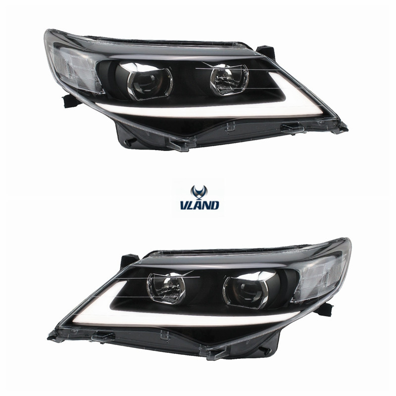 VLAND factory accessories for Car head lamp for Camry LED Headlight 2012-2014 Head light with DRL and xenon project