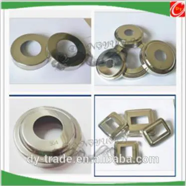 stainless steel decorative cover,metal round base cover for stair accessory