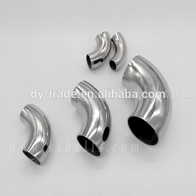 polish stainless steel pipe elbow, inox tube bend fitting