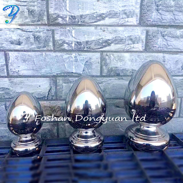 Stainless Steel Railing Egg Sphere, Steel Balcony Railing, SS Stair Railing and Outdoor Metal Handrail Ball