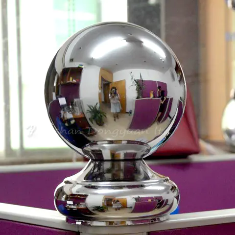 Stainless Steel Decorative Ball with Base for Handrail Stair Fittings