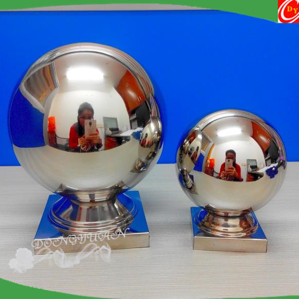 304 stainless steel metal solder ball Siamese tee ball holder hollow decorative seamless hollow sphere Collectibles