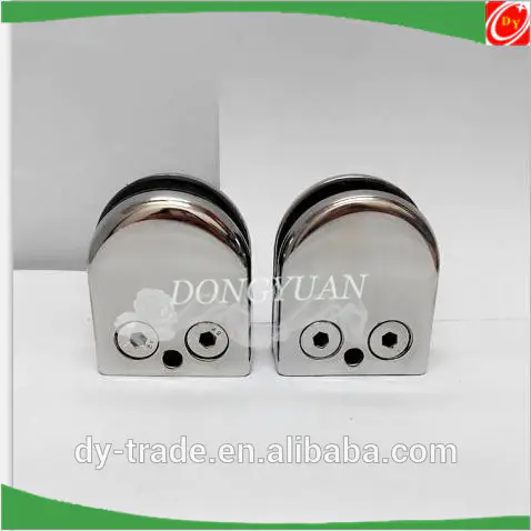mirror polished stainless steel glass clamps,handrial glass holders