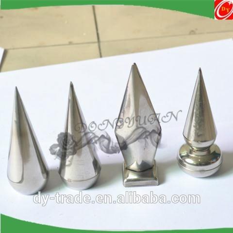 stainless steel spear with base for decorative fittings