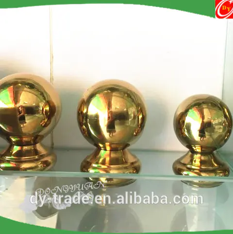 Golden Stainless Steel Handrail Balls for Pipe Railing Decoration
