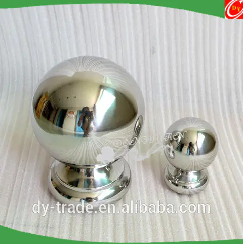 Stainless steel handrail fencing hollow end decorative ball