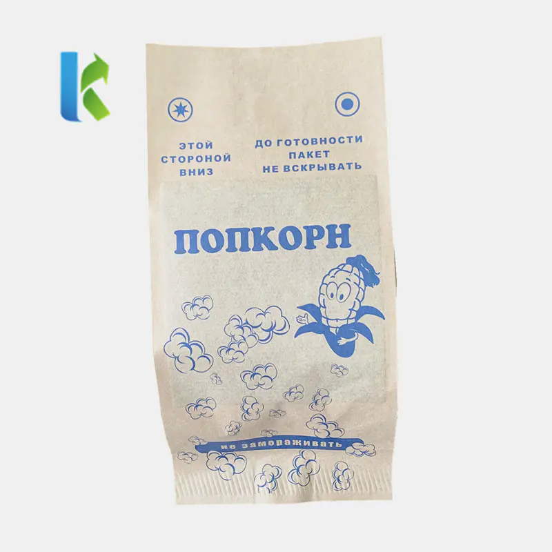 Factory Logo Custom Printed Food Bag Microwave Popcorn Bag