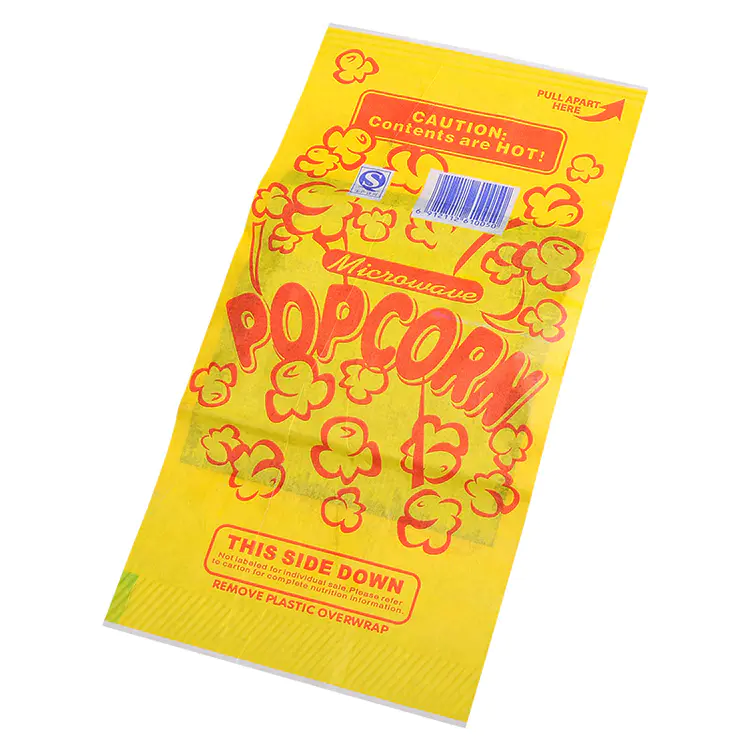 customized greaseproof custom microwave popcorn bag