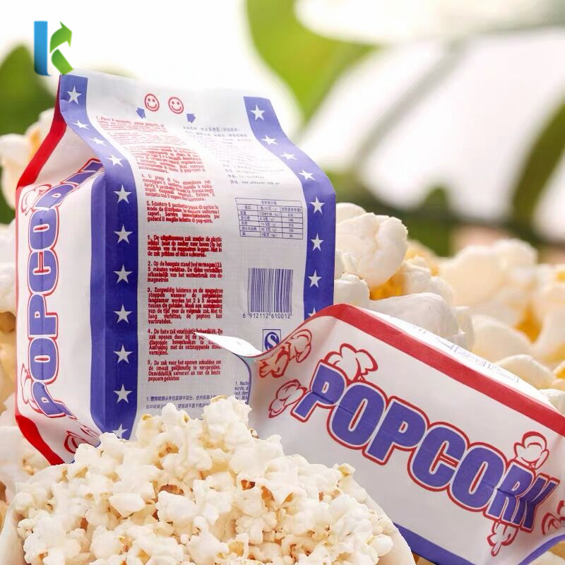GreaseproofWholesale Craft SealablePopcorn Packaging Bolso Microondas Logo Large Factory Corn BulkNew Para