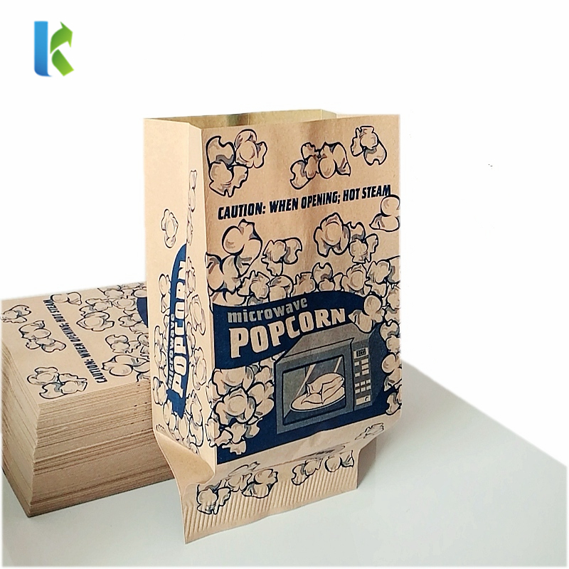 GreaseproofWholesale Craft SealablePopcorn Packaging Bolso Microondas Logo Large Factory Corn BulkNew Para
