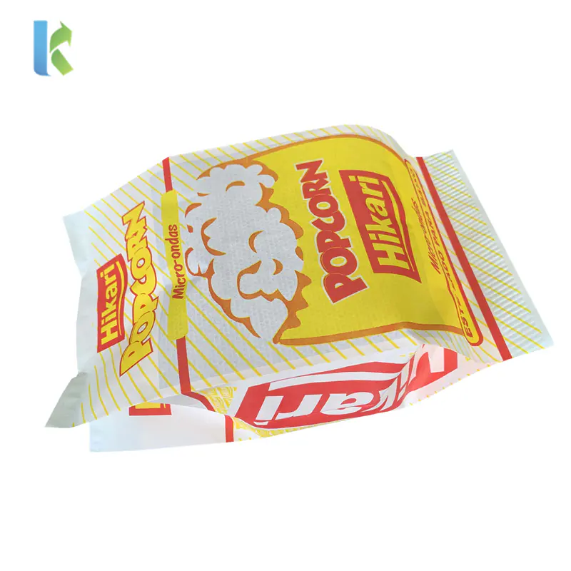 Printed Custom Sealable Desig Bulk Large Greaseproof Logo Wholesale New Microwave Popcorn Bag